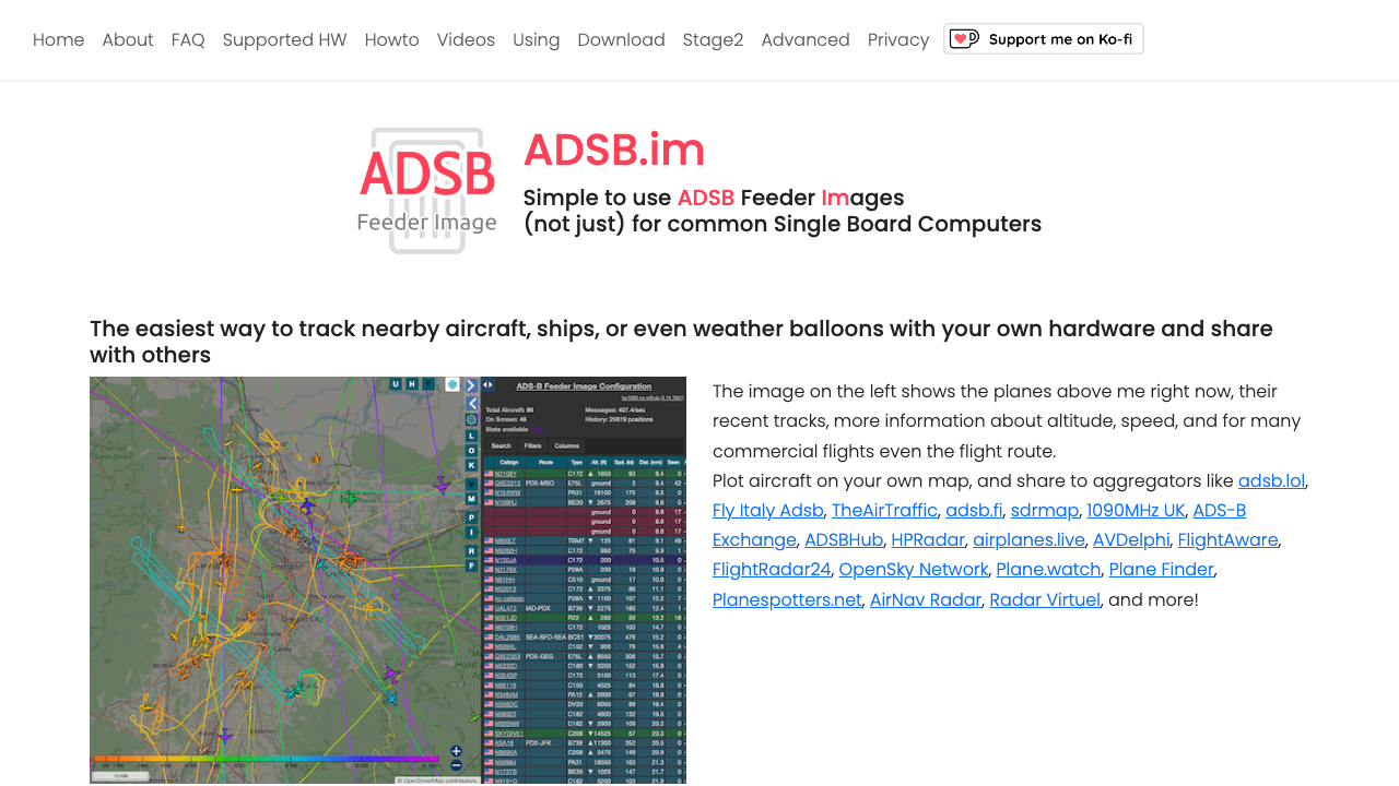 adsb.im — Home preview