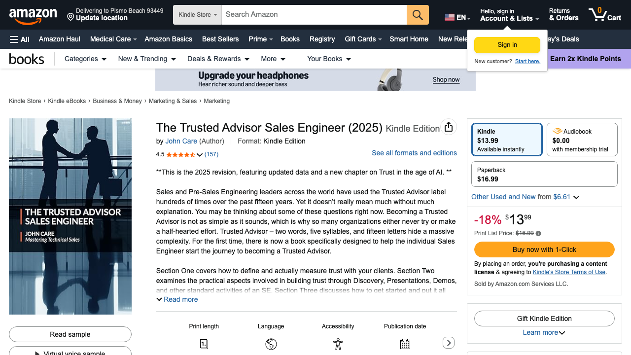 amazon.com — Trusted Advisor Sales Engineer Ebook – Dp – B01Fmtakj4 preview