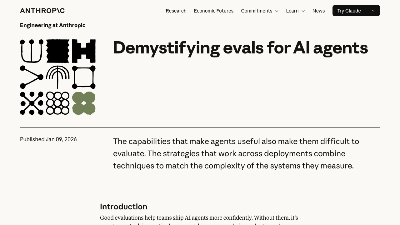 anthropic.com — Engineering – Demystifying Evals For Ai Agents preview