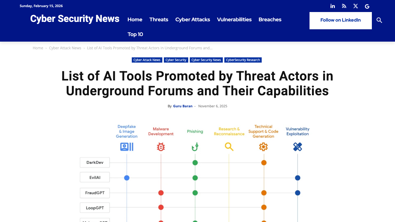 cybersecuritynews.com — Ai Tools Promoted By Threat Actors preview
