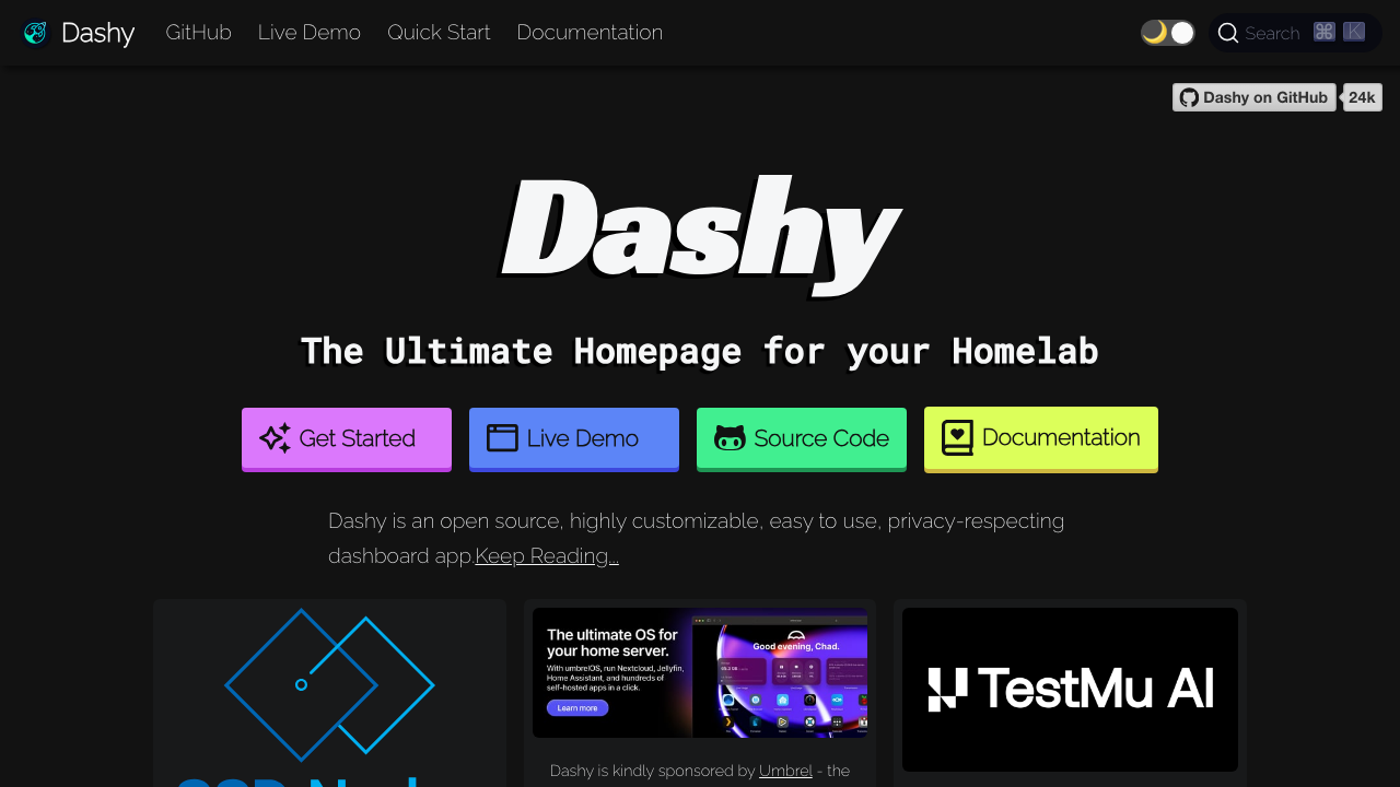 dashy.to preview