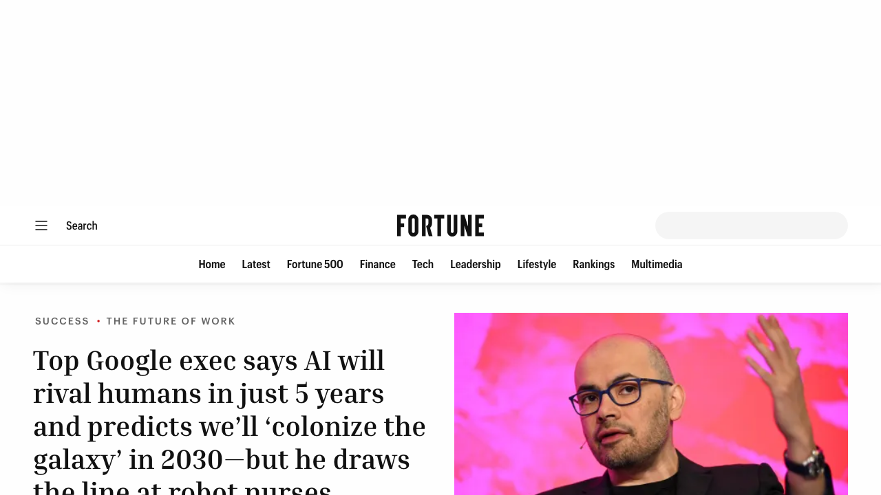 fortune.com — 2025 – 06 – 06 – Google Deepmind Ceo Demis Hassabis Ai Smarter Than Humans Space Colonization Robot Nurses
