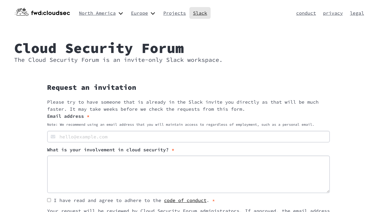 fwdcloudsec.org — Forum preview