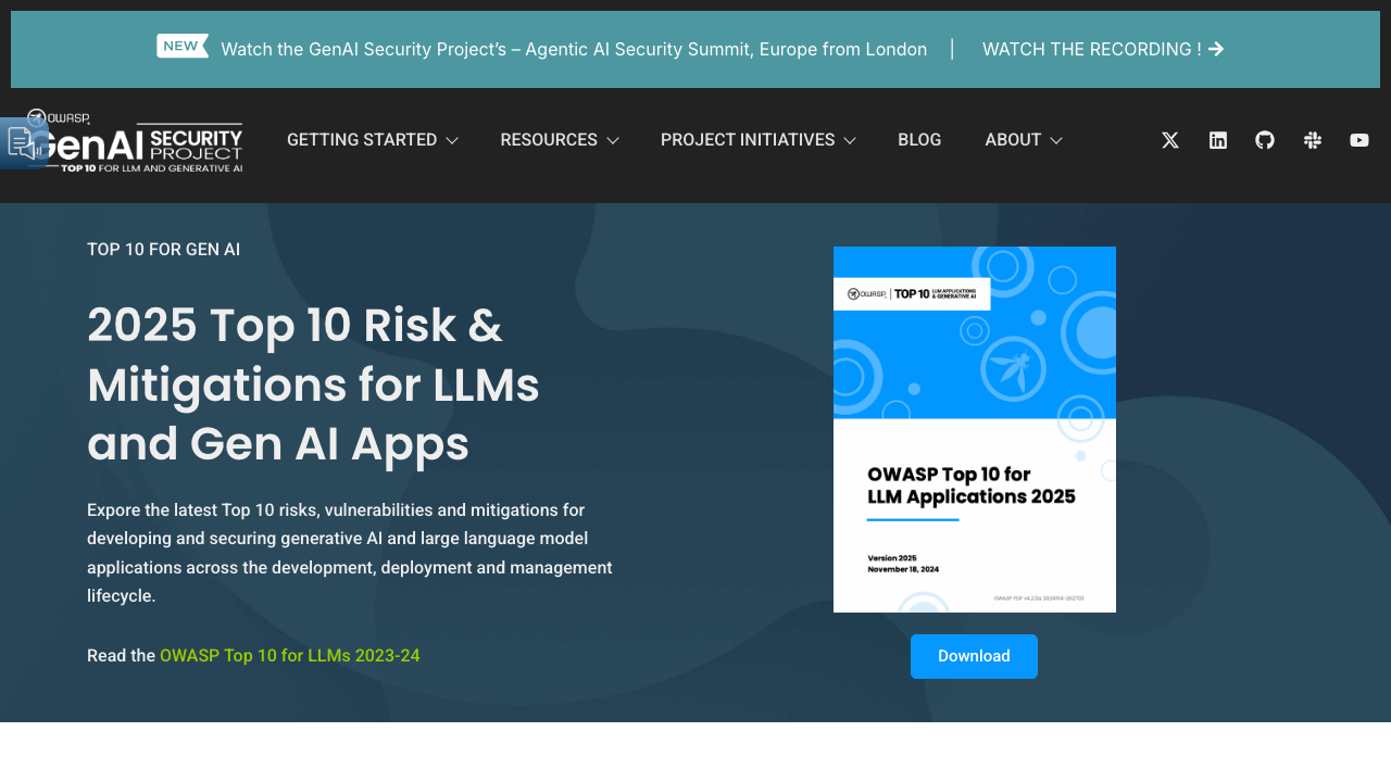 genai.owasp.org — Llm Top 10 preview