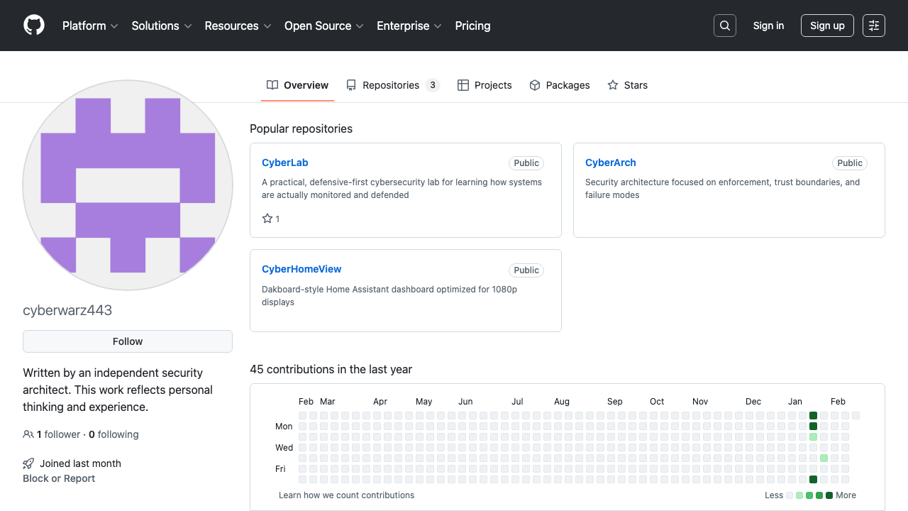 GitHub: cyberwarz443 preview