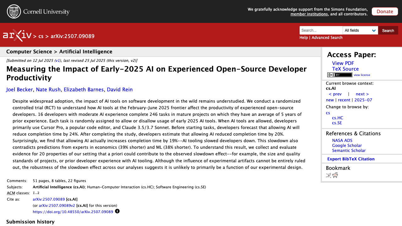 metr.org — Early 2025 Ai Experienced Os Devs Study.Pdf preview