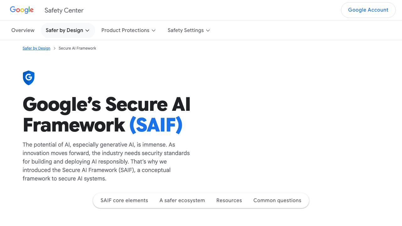 safety.google — Cybersecurity Advancements – Saif preview