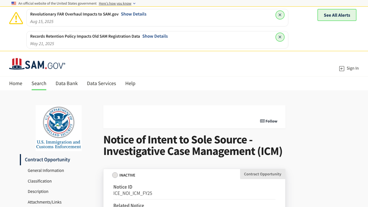 sam.gov — Opp – A6Da44Adf7114A74B34D62Cbe1Fe1B1C – View preview