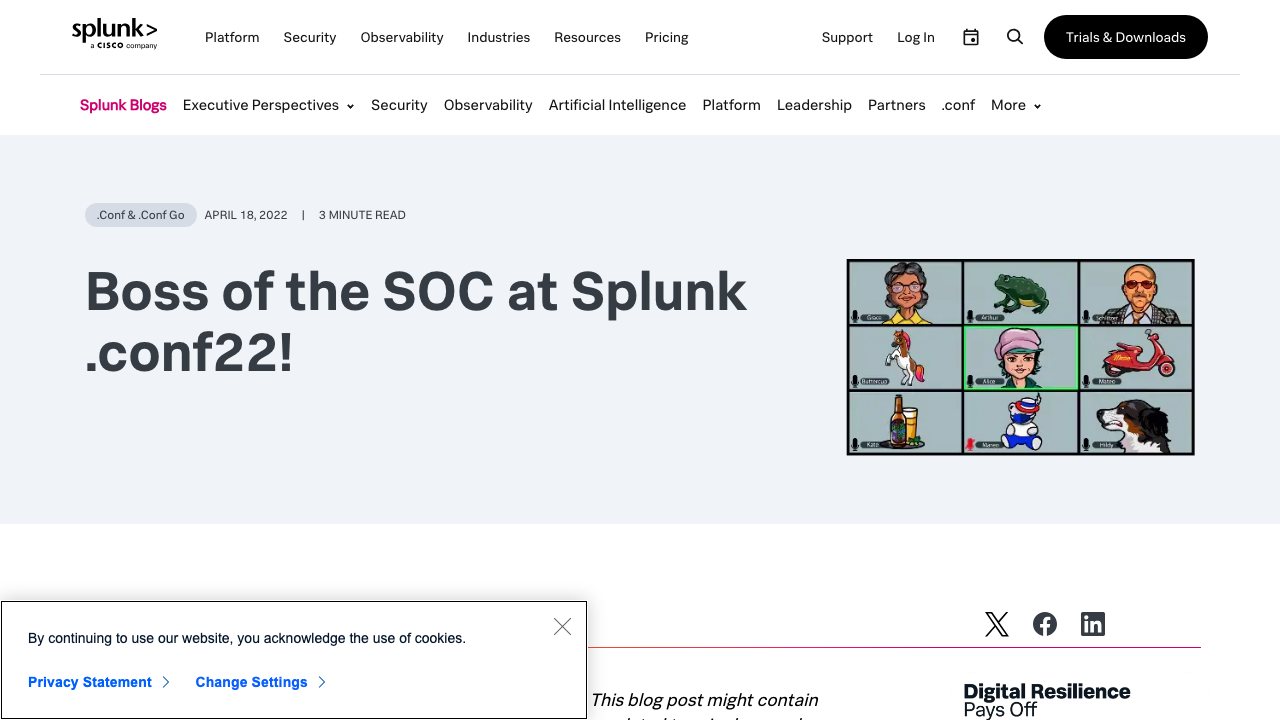 splunk.com — En Us – Blog – Conf Splunklive – Boss Of The Soc At Splunkconf22 preview