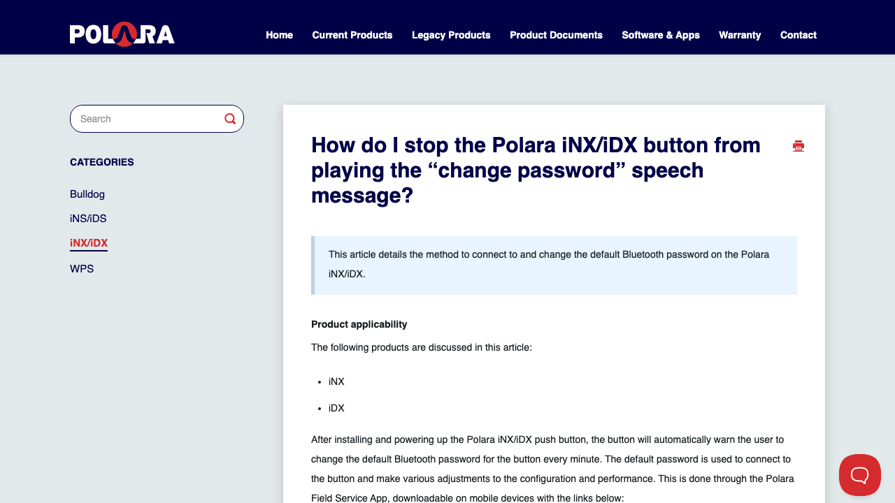 support.polara.com — Article – 940 Inx Idx Playing Change Password preview