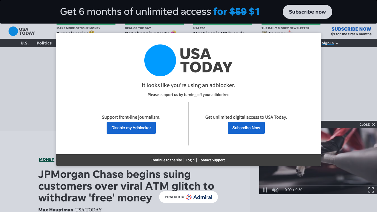 usatoday.com — Story – Money – 2024 – 10 – 30 – Jpmorgan Chase Bank Atm Scam Lawsuit – 75939936007 preview