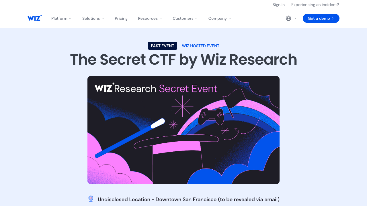 wiz.io — Events – The Secret Ctf By Wiz Research Sf preview
