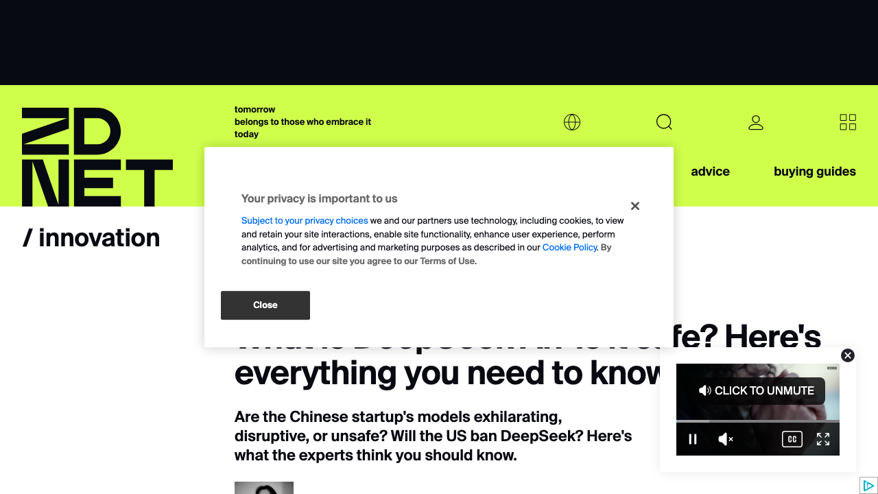 zdnet.com — Article – Public Deepseek Ai Database Exposes Api Keys And Other User Data preview