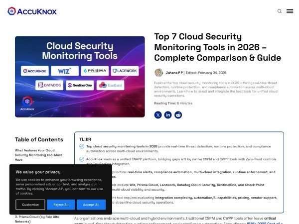AccuKnox: Monitoring Tools 2025 preview