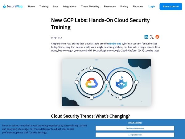 SecureFlag GCP Labs preview
