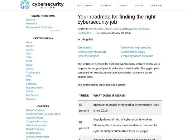 Cybersecurity Guide - Job Resources preview