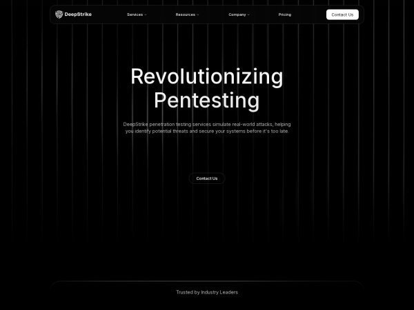 DeepStrike AI Pentesting preview