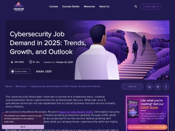 DestCert - Cybersecurity Job Demand 2025 preview