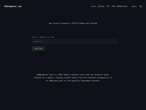 DNSDumpster preview