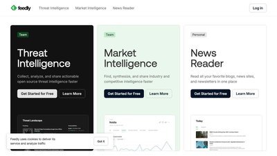 Feedly website preview