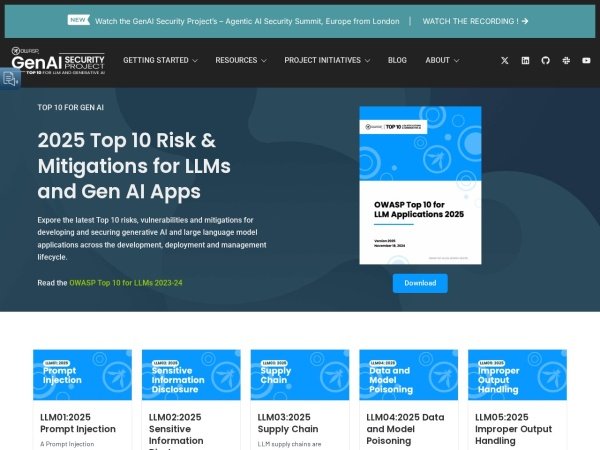 OWASP Top 10 for LLMs 2025 preview