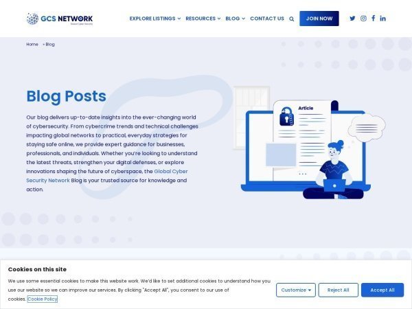 Global Cybersecurity Network Blog preview