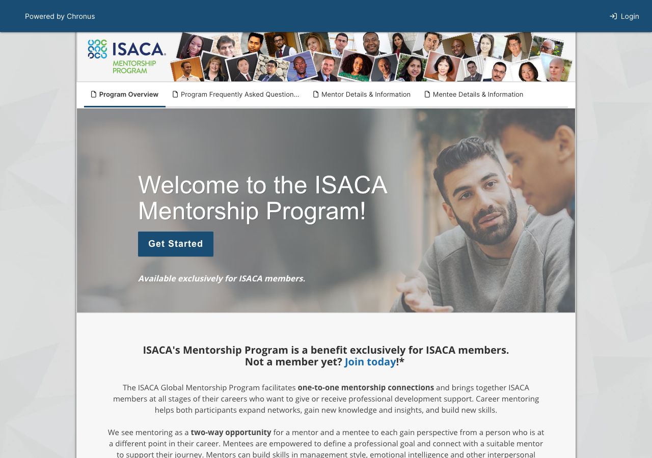 ISACA Mentorship Program preview