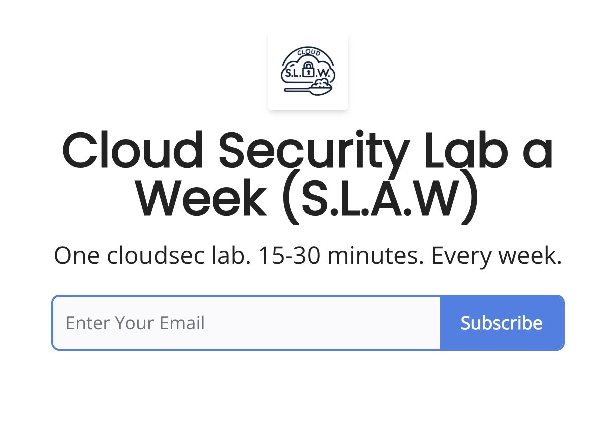 SLAW: Security Lab a Week preview