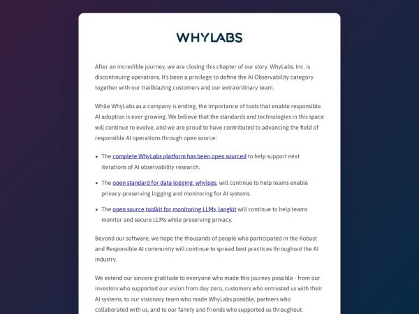 WhyLabs LLM Security preview