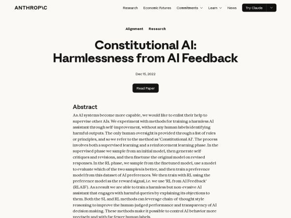 Constitutional AI preview