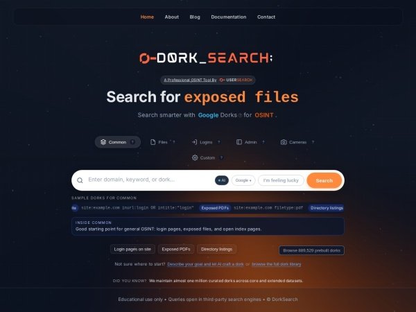 Dorksearch preview