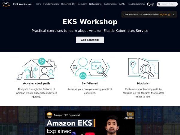 Amazon EKS Workshop preview