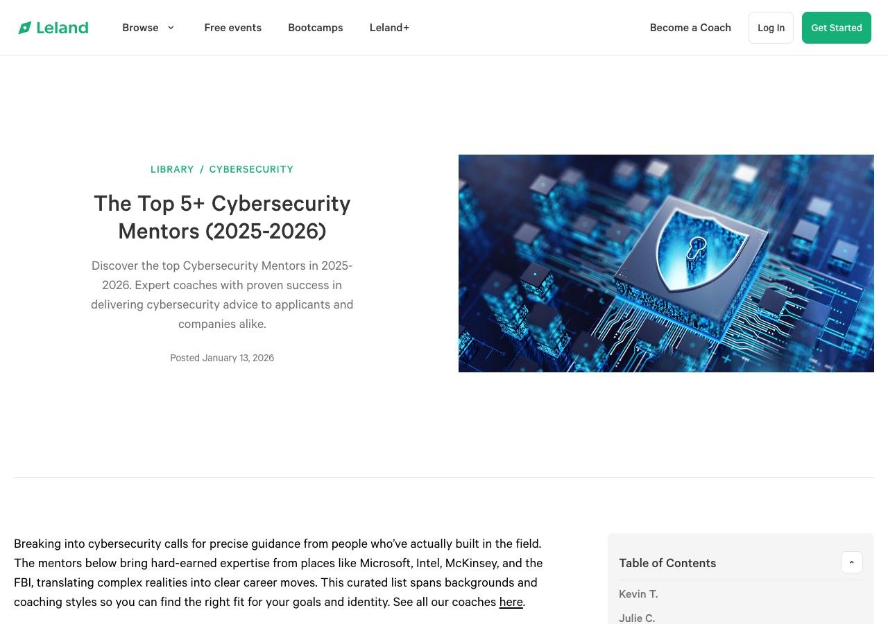 Leland - Cybersecurity Mentors preview