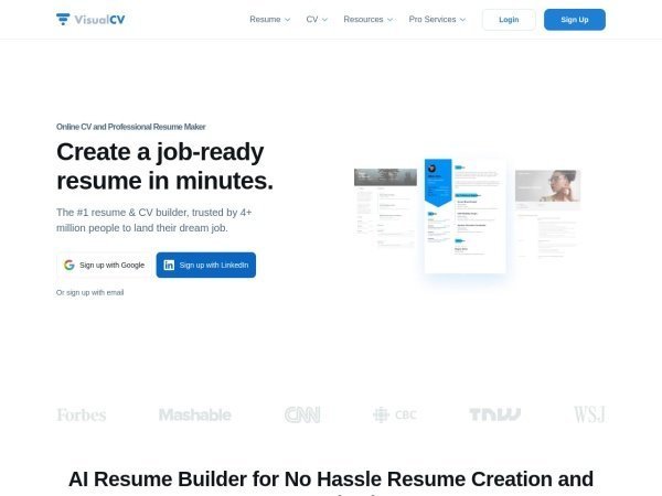 VisualCV preview